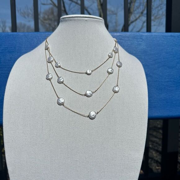 LAUREL SILVER BEADED STATMENT NECKLACE - Picture 2 of 6